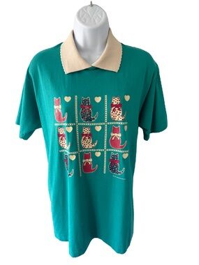 Screen Stars Best Collared Cat Lady Blouse